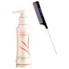 All Nutrient Straight + Smoothing Cream, Frizz-Free Hair Control Creme (w/Sleek Comb) UV+ Color Protection, 100% Vegan (3.4 oz/travel size)