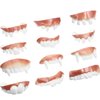 Boao 12 Pieces Fake Teeth Funny Vampire Teeth Halloween Gnarly Teeth Ugly Prank Gag Teeth False Hillbilly Teeth Joke Bob Fangs Denture for Halloween Cosplay Party Favors Photos Props 12 Styles