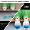2 Pcs Laundry Liquid Detergent Cup Holder Febwind Laundry Drip Cup Holder Fabric Softener Drip Catcher Soap Holder Tray Cup Stand Container Laundry Soap Station Organizer White
