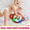 Interactive Musical Plush Toy with Lights and Sounds Piano Educational Sensory Toy for 1-6, 6-12 Months Babies, Perfect for Tummy Time, Rhythm Learning, and First Birthday Gifts (Piano)