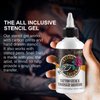 2x Tattoo Stencil Gel Solution 150ml Professional Tattoo Stencil Transfer Gel Stencil Primer Stuff Transfer Cream Gel for Tattooing Stickers Paper Machine Soap Tattoo Supplies - Clear & Long-Lasting
