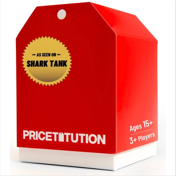Pricetitution Card Game (from Shark Tank!) - Game Nights, Dinner Parties, Funny Conversations...Play in-Person or Over Video Online! | 3+ Players | Adults 16+ | How Much Money Would it take You to_?!