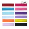 Zapire 12 Packs Soft Stretchy Elastic Headbands - Beauty Head Wraps and Hair Accessories for Women and Girls