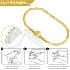 Eolax Towel Bar/Bath Towel Ring, Self Adhesive Hand Towel Ring for Bathroom, Stainless Steel Sticky Hand Towel Holder, No Drilling Modern Round Towel Hanger Wall Mounted (Gold)