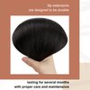 Full Shine Itip Human Hair Extensions Natural Human Hair Black Hair Extension Real Hair 40g/50s Microbead Hair Extensions Human Hair 18inch