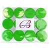Beauticom 20 gram/20ml Empty Clear Small Round Travel Container Jar Pots with Lids for Make Up Powder, Eyeshadow Pigments, Lotion, Creams, Lip Balm, Lip Gloss, Samples (12 Pieces, Green)