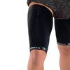 Zensah Thigh Compression Sleeve – Hamstring Support, Quad Wrap for Men and Women - Great for Running, Sports, Groin Pulls (Medium, Midnight Black)
