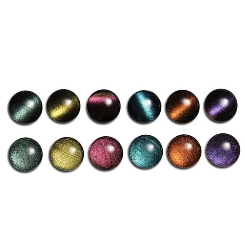 AIMEILI Cat Eye Gel Nail Polish Soak Off U V LED Hema Free Nail Polish Nail Art Manicure Color Set Of 6pcs X 10ml - Kit Set 48