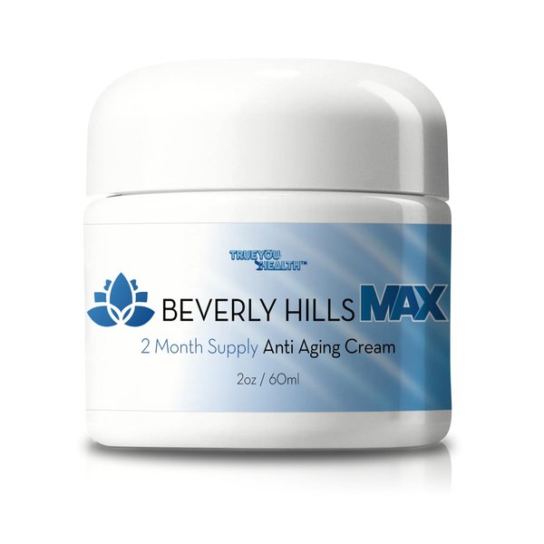 Beverly Hills Max Cream - 2 Month Supply - Anti Aging Cream with Vitamin C, E, & A - Lift & Firm with Anti Wrinkle Moisturizer Formula - Support Skin Stem Cell Longevity - Anti Aging Collagen Cream