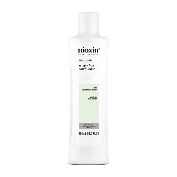 Nioxin Scalp Relief Scalp + Hair Conditioner - Conditioner for Sensitive Scalp, 6.7 fl oz (Packaging May Vary)