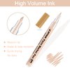 YOOHO Skin Tone Acrylic Paint Pens, Paint Markers for Wood,Glass,Fabric,Rocks Painting Paint Pens (0.7skin tone)
