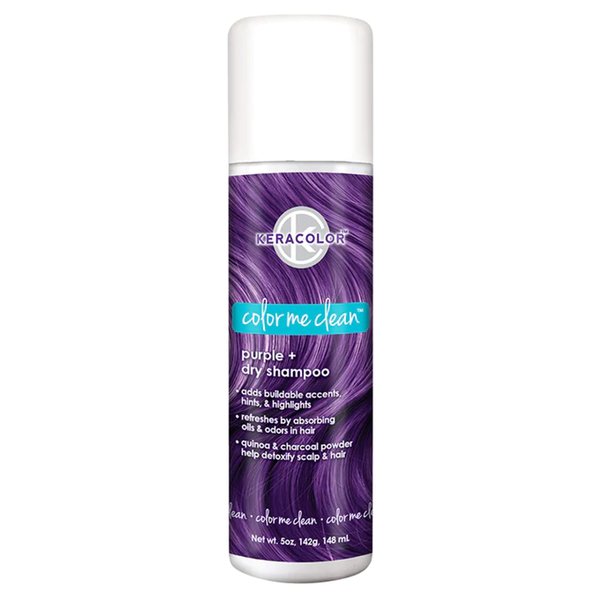 Keracolor Dry Shampoo Color Me Clean with Color Volume Powder For Blonde and Dark Hair, Purple 5 Ounce (Pack of 1)