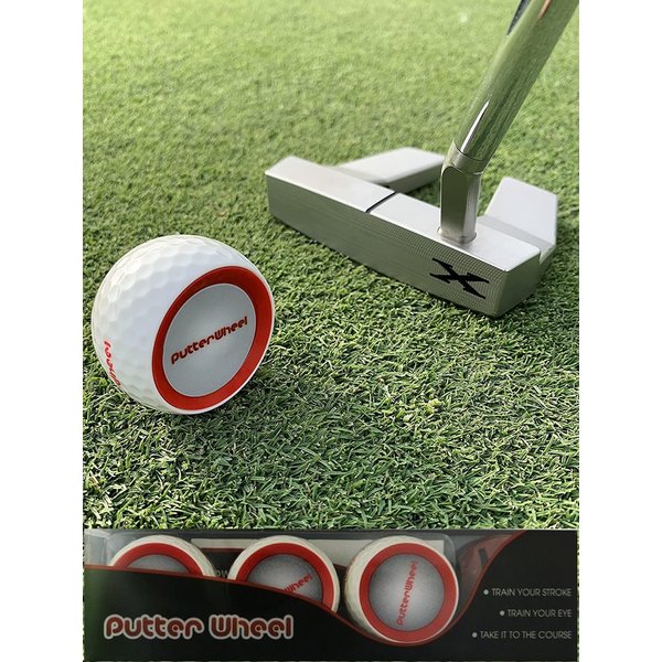 PutterWheel Golf Ball Putting Training Aid (3 Pack) – Golf Training System For Practice Green or Mat - Golf Putting Accuracy Trainer with Instant Feedback