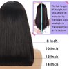 Shesbeauty Bob Wig Human Hair 10 Inch 13x4 Hd Lace Front Wigs 180% Density Short Bob Wig with HD Transparent Lace Frontal Pre Plucked With Baby Hair Free Part Natural Color