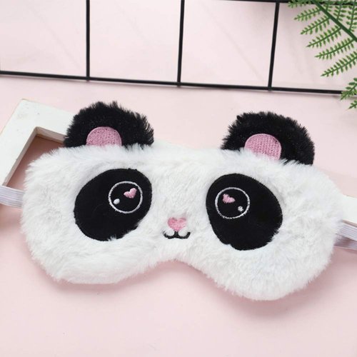 2 Pack Cute Animal Sleep Mask for Girls Soft Plush Cute Panda Koala Blindfold Sleep Masks Eye Cover for Women Girls Travel Nap Night Sleeping