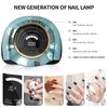 UV Light for Nails 288W Nail Lamp with 63 LED Beads for Gel Polish with LCD Display Auto Sensor and 4 Timer Settings Professional Gel Curing Lamp