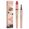 Microblading Eyebrow Pen - 3D Eyebrow Pencil Magical 4-Fork-Tip Eye Brow Pencils for Women, Precise Brush-Tip Pen Makeup, 24 Hours Water-proof & Smudge-proof Natural Fine Stroke (Light Brown)