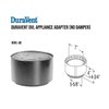 DuraVent DVL 6DVL-AD 6 Inch Stainless Steel Double Wall Air Insulated Section Wood Burning Stove Top Connecting Adapter, Black
