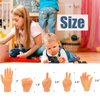 14 Pcs Tiny Finger Hands,Premium Rubber Mini Tiny Finger Hands,Flat Hand Style Mini Hand Finger Puppets for Puppet Show,Gag Performance,Party Favors