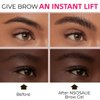 Eyebrow Stamp Stencil Kit With Clear Eyebrow Gel & 10 Reusable Eyebrow Stencils Eye Brow Tingting Kit Stamp and Stencil Brow Set Eyebrow Stamping Set Long-lasting Waterproof Effect (Light Brown)
