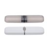 SUPVOX Portable Toothbrush Case Box Travel Capsule Oran Denture Care Container Travel Women Men 2pcs Black and Blue
