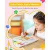 TECJOE Paint with Water Coloring Books for Toddlers, A to Z 26 Pages Animal Watercolor Paint Set with 3 Brushes, Mess Free Painting Activity for Kids Ages 4 5 6 7 8, Christmas Gifts Arts & Crafts Toy