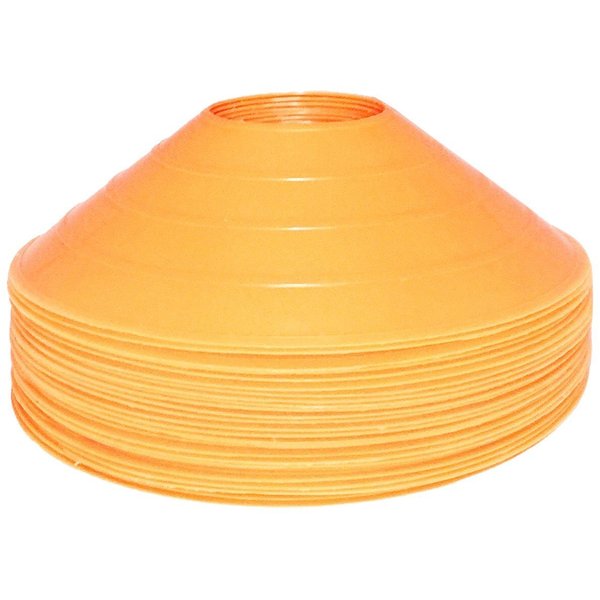 BlueDot Trading High Visibility Sports Cones for Agility Training, Soccer, Football, Basketball, Field Cone Markers for Adults or Kids, Orange, Quantity 20-Pack