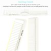 10 Pieces Carbon Hair Styling Comb Set: Professional Fine and Wide Tooth Comb Rat Tail Combs Anti Static Heat Resistant Hairdressing Comb for All Hair Types Types & Styles(White)