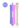 8 Sizes Standard Hair Rollers,Heat Perm Rod Hair Clip Curlers with Clamps Styling Wavy Rollers Rubber Band (SH-9)