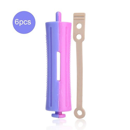 8 Sizes Standard Hair Rollers,Heat Perm Rod Hair Clip Curlers with Clamps Styling Wavy Rollers Rubber Band (SH-9)