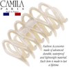 Camila Paris CP3526 French Small Hair Clips for Women Thick Hair for Long Curly Wavy Hair, Girls Hair Claw Clip, Durable Styling Big Claw Clip for Thick Hair, Strong Hold No Slip Grip, Made in France