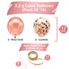 KatchOn, Rose Gold 15 Balloons Number - Big, 40 Inch | 15 Birthday Balloons with Confetti for Happy 15th Birthday Decorations for Girls | Quinceanera Decorations | 15 Birthday Decorations for Girls