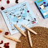 GEEKBEAR YUTNORI Board Game - Korean Board Game YUNNORI- Traditional Korean Folk Game with Yuts - Traditional Korean Family Game with Woodsticks - Korea YUT Nori Game