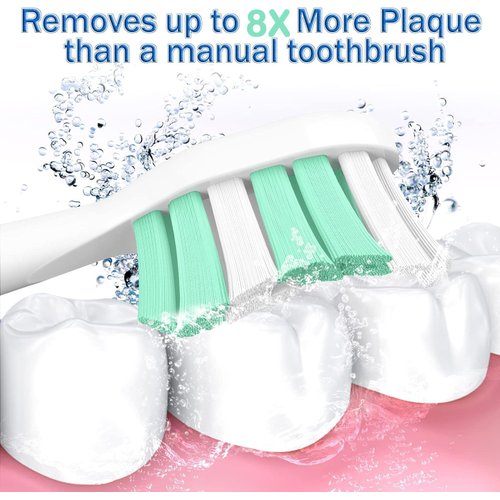 Aoremon Replacement Toothbrush Heads for Philips Sonicare Electric Toothbrush Model Compatible with Sonicare ProtectiveClean C2 4100 5100 Replacement Brush Heads, 10 Pack