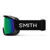 SMITH Frontier Goggles with Carbonic-x Lens – Performance Snowsports Goggles with Replaceable Lens for Skiing & Snowboarding – for Men & Women – Black + Green Sol-X Mirror Lens