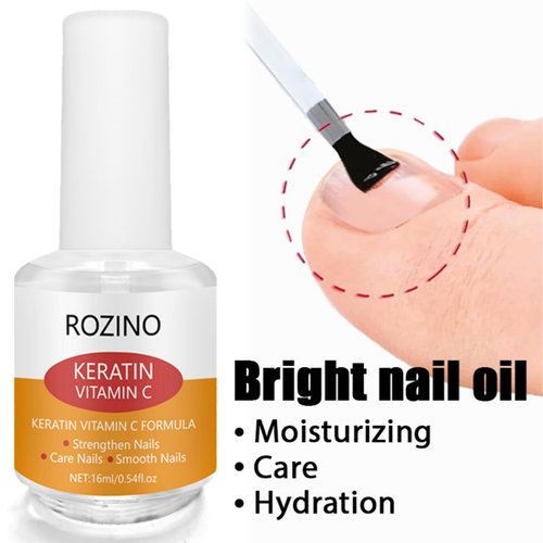 BSMKCL Vitamin C Nail Treatment Oil, Cuticle Oil for Nails, Nail Growth Oil, Strengthens & Moisturizes, Softens Nail Edges, 0.54 Fl Oz