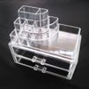 Luxury Acrylic Cosmetic Organizer Makeup Box 2 Drawers 1065*** Top and Bottom Set