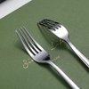 Dinner Forks 6 Piece, Stainless Steel Forks Silverware Set, Dessert Forks, Table Forks, Salad Forks for Home, Kitchen or Restaurant, Dishwasher Safe (Silver-8 Inch)