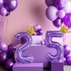 Purple 5 Balloon 40 Inch,Giant Number 5 Balloon & Mini Crown Balloon Set for Girl Boy 5th Birthday Party Decorations,Purple Birthday Party Decorations Supplies Birthday Digital Balloon