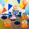 Outus 9 Pieces Dart Battle Party Decorations Dart Battle Honeycomb Centerpieces Birthday Party Table Toppers Double Sided Table Decorations Blaster Battle Theme Party Supplies