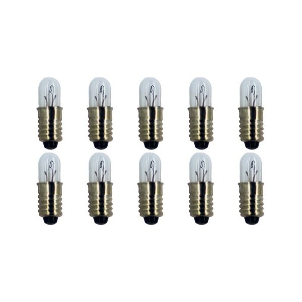 CEC Industries #342 Bulbs, 6 V, 0.24 W, E5.5 Base, T-1.75 shape (Box of 10)