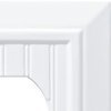 Franklin Brass Classic Beadboard Wall Plate, Pure White Double Decorator Outlet Cover, 1-Pack, W35272-PW-C