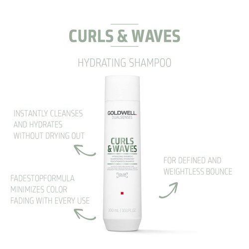 Goldwell Dualsenses Curls & Waves Hydrating Shampoo 300mL, 10.1 Oz (Pack of 1)
