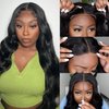 SUNTU 30 Inch Wear and Go Glueless Wigs Human Hair Pre Plucked Pre Cut for Beginners 5x5 HD Lace Closure Wigs Human Hair 180% Density Body Wave Lace Front Wigs 3 Seconds to Wear Glueless Wig(30 Inch)