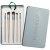 EcoTools Daily Defined Eye Makeup Brush Kit, Travel Friendly, Versatile Eye Makeup Looks, Convenient Makeup Tools On-The-Go, For Eyeshadow & Eye Liner, Eco-Friendly Makeup Brushes, 6 Piece Set