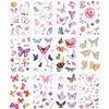 Konsait Kids Tattoos Butterfly Temporary Tattoos Sticker for Girls Children's Birthday Party Bag Filler Gift Idea Party Favors, 154 Pcs Kids Unicorn Butterfly Flower Girls Tattoos