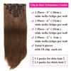 Clip in Hair Extensions Human Hair for Women Straight Real Human Hair Extensions 100% Unprocessed Brazilian Remy Human Hair Full Head 7 Pcs with 16 Clips Dark Brown Color (20Inch,#4 Medium Brown)