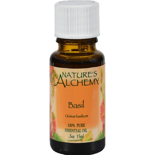 Nature's Alchemy Essential Oil, Basil (Ocimum Basilicum), 0.5 oz (15 ml)
