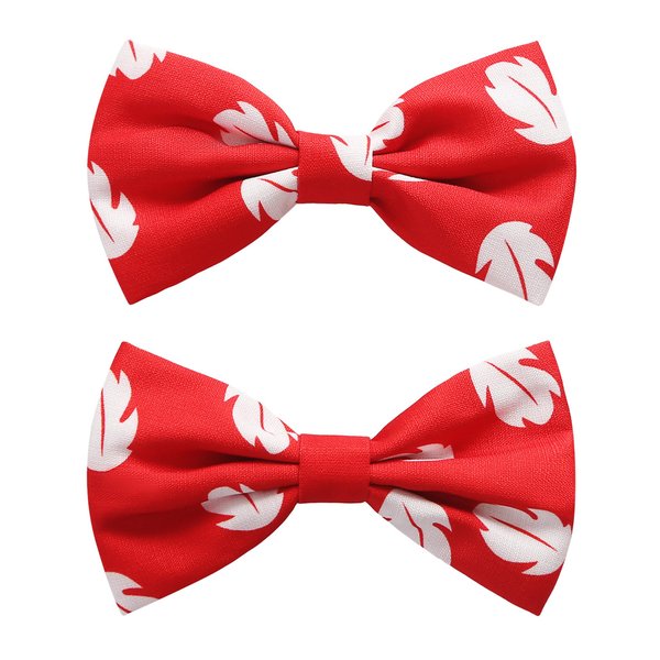 2PCS Hawaiian Hair Bow Tropical Leaf Hair Clips Halloween Costume Hair Accessories Luau Party for Lilo