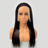 Straight Lace Front Wigs Human Hair 13x4 HD Transparent Lace Front Wigs Glueless Brazilian Virgin Human Hair Wig Pre Plucked with Baby Hair Straight Human Hair Wigs for Women Natural Black 16 Inch